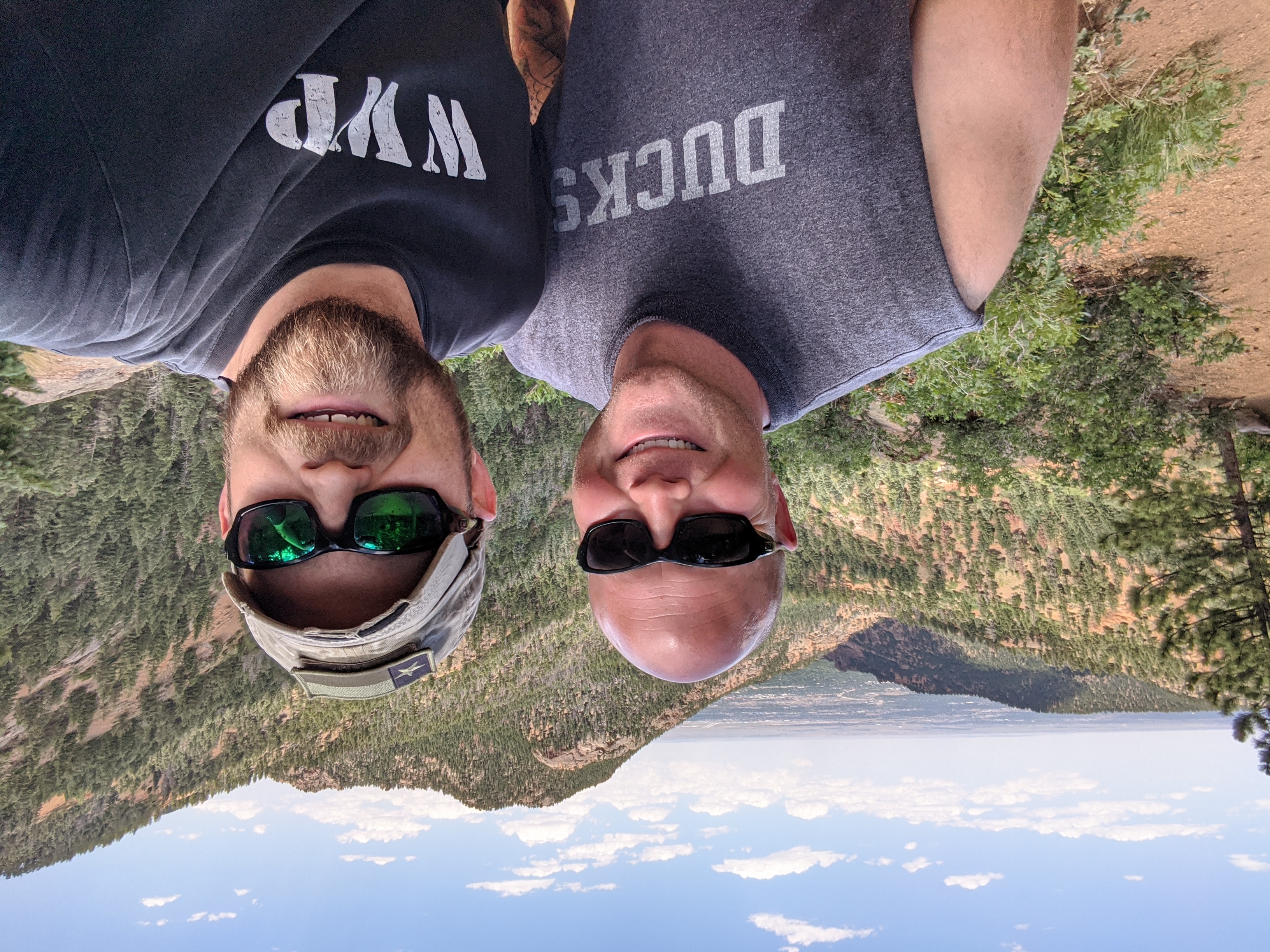 my brother and I in the San Miguel mountains